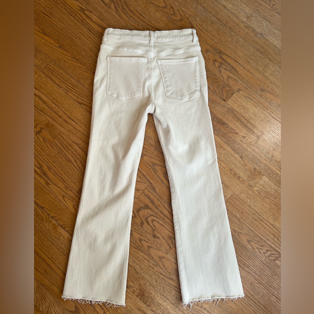 DL1961 Women's Cream Flare Jeans - Picture 4 of 8